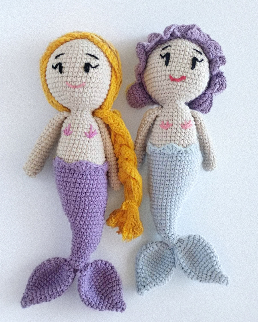 Knitted mermaids